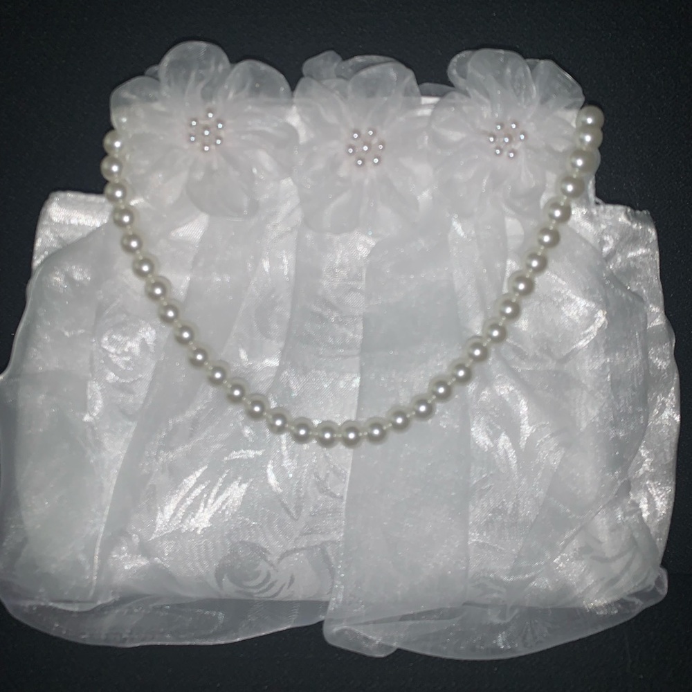 Floral White Purse